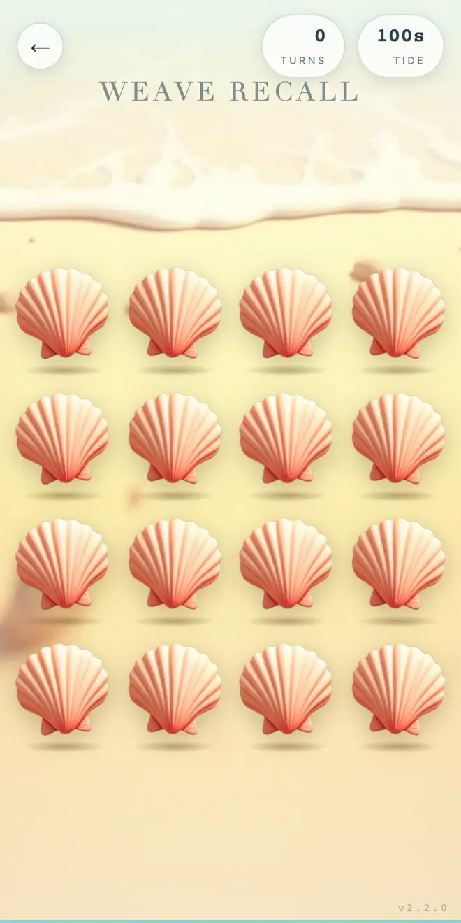 Weave Recall shells turning